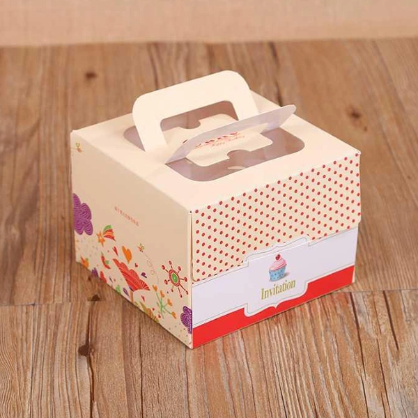 custom cake box packaging  with window